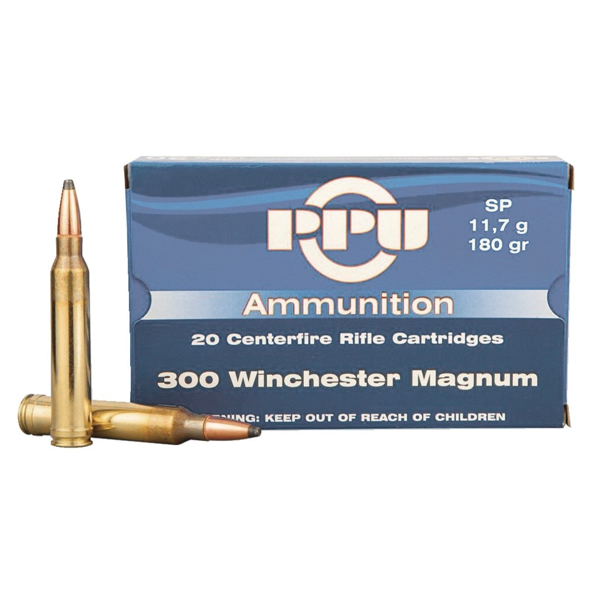 CARTOUCHES PARTIZAN SOFTPOINT CAL 300 WIN MAG 180GR X20 CARTOUCHES PARTIZAN SOFTPOINT CAL 300 WIN MAG 180GR X20