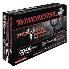 CARTOUCHES WINCHESTER POWER MAX BONDED CAL 30-06 180GR X20