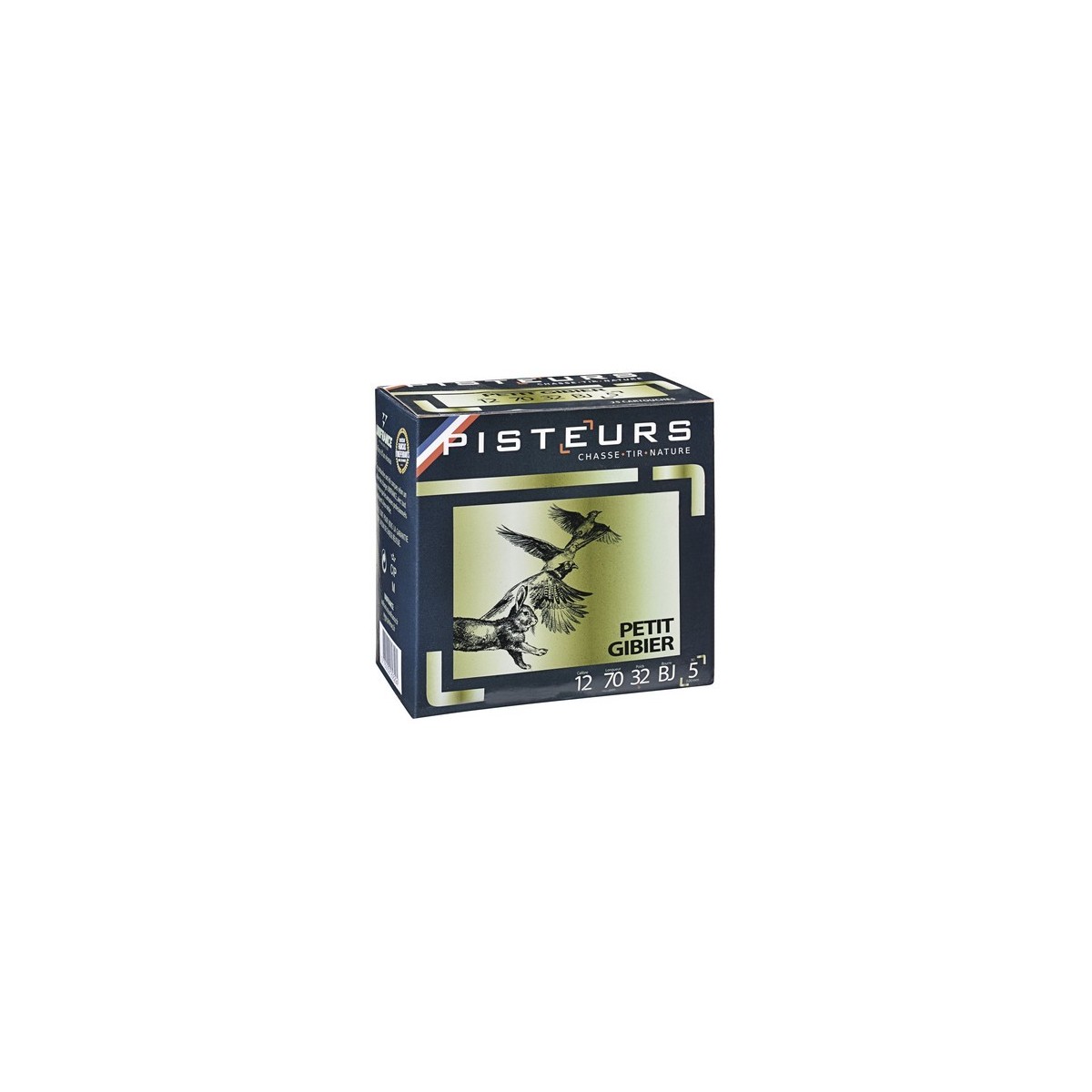 CART. PISTEURS PETIT GIBIER CAL. 12 / 70 MM N° 4 32 G BJ BTE 25 CART. PISTEURS PETIT GIBIER CAL. 12 / 70 MM N° 4 32 G BJ BTE 25