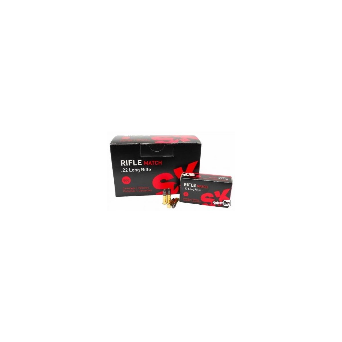 CARTOUCHE SK RIFLE MATCH 22LR BOITE DE 50 CARTOUCHE SK RIFLE MATCH 22LR BOITE DE 50