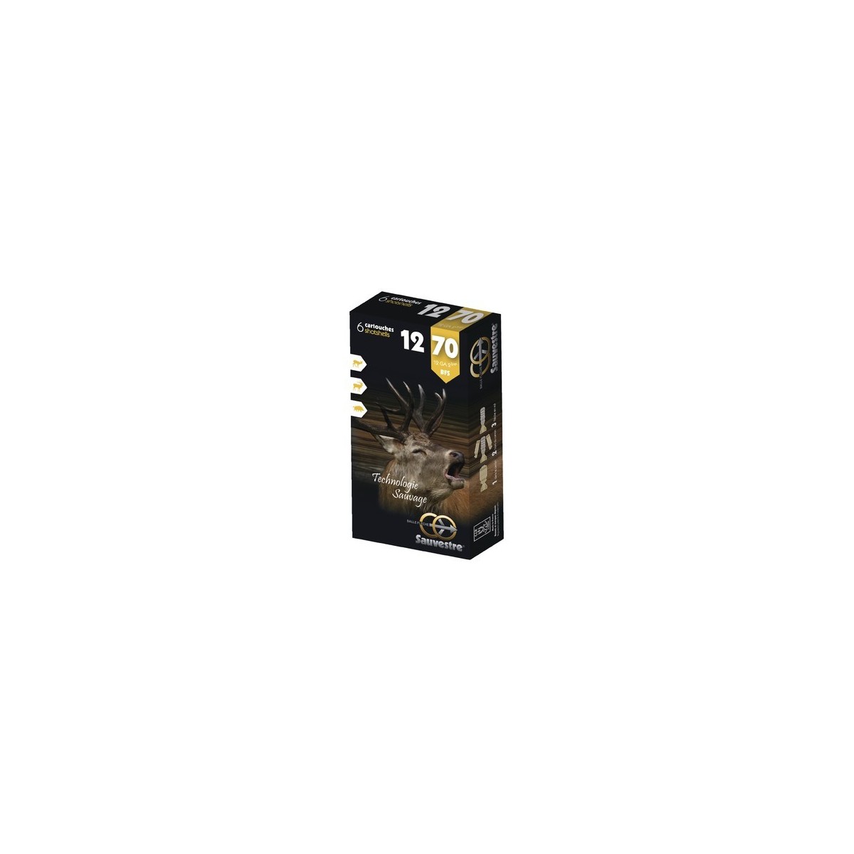 BALLE SAUVESTRE BFS CAL. 12 / 70 MM 26 G BTE 6 BALLE SAUVESTRE BFS CAL. 12 / 70 MM 26 G BTE 6