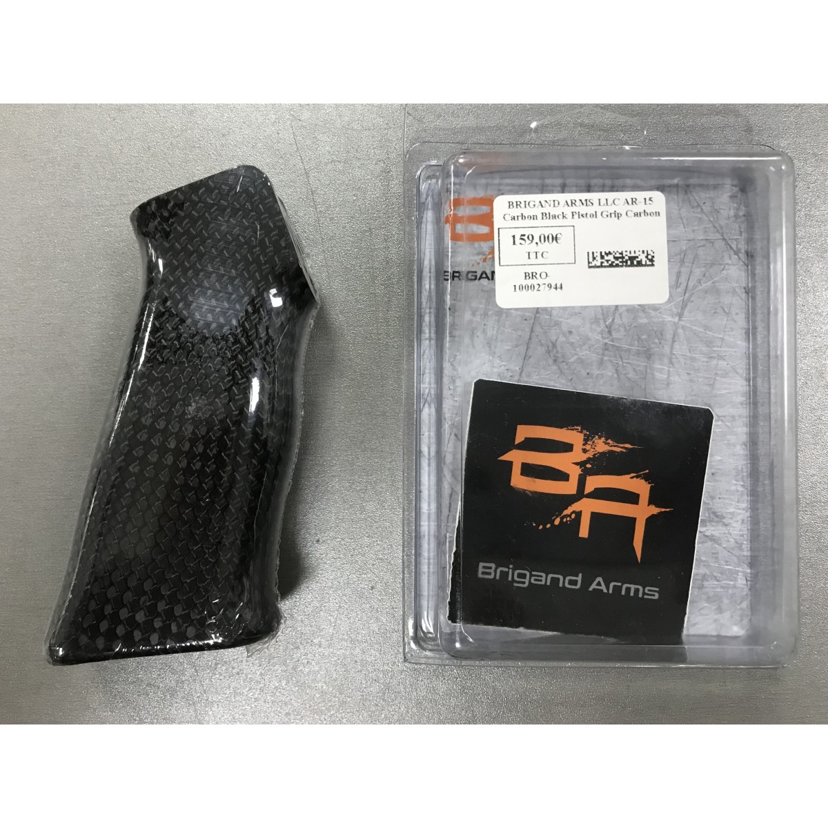 BRIGAND ARMS LLC AR-15 Carbon Black Pistol Grip Carbon Fiber Black