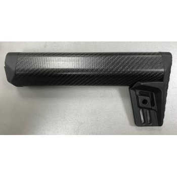 AR-15 LANCER SYSTEMS Lancer Round Carbon Fiber Stock Fixed A2 Length 