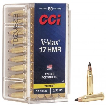 CARTOUCHES CCI V-MAX CAL 17HMR 17GR X50