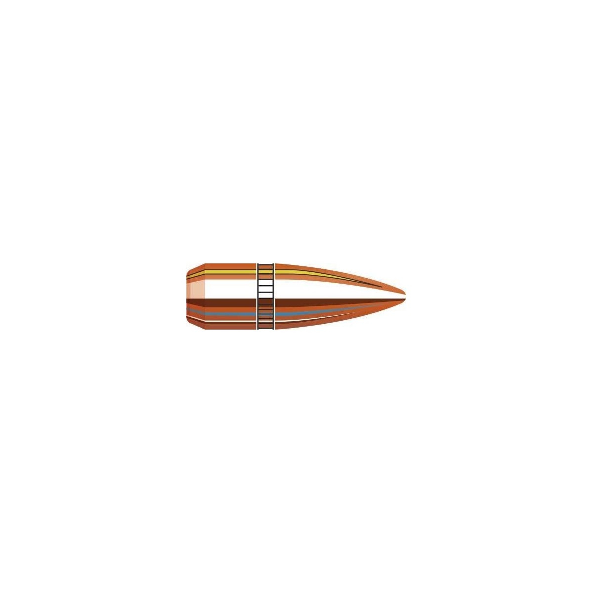 SACHET DE 500 OGIVES HORNADY FMJ BT .223  55GRS