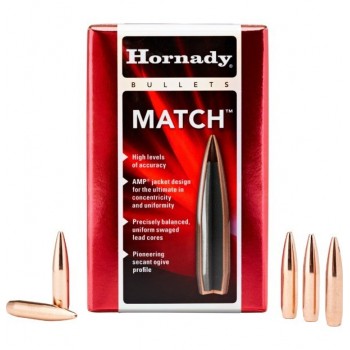 Boite de 100 ogives HORNADY BTHP .30 155 grs