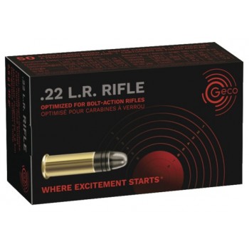 CARTOUCHES GECO RIFLE 22 LR LRN 40GR X50