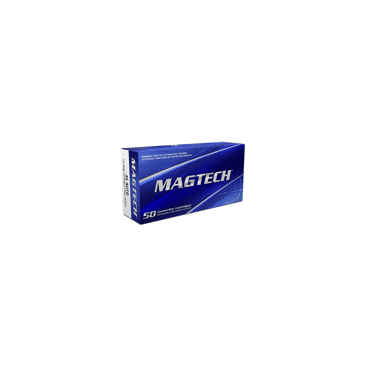 CARTOUCHES MAGTECH 45 AUTO 230GR FMJ CARTOUCHES MAGTECH 45 AUTO 230GR FMJ