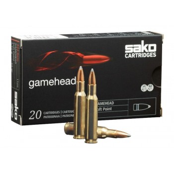 CARTOUCHES SAKO GAMEHEAD CAL 222 REM 50GR SP X20