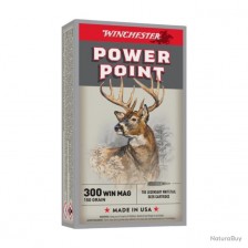 CARTOUCHES WINCHESTER POWER POINT CAL 300 WIN MAG 150GR X20