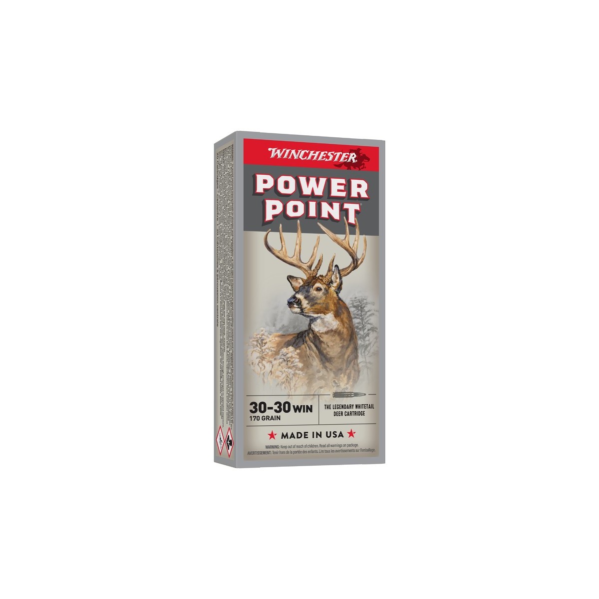 CARTOUCHES WINCHESTER POWER POINT CAL 30-30 150GR X20