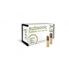 CARTOUCHES ELEY SUBSONIC HOLLOW POINT 38GR 22LR X50