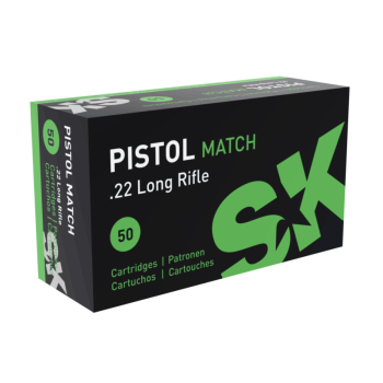 CARTOUCHE SK PISTOL MATCH 22LR BOITE DE 50