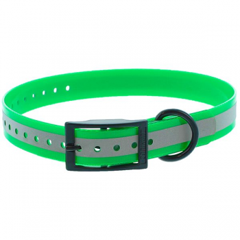 COLLIER POLYURETHANE REFLECHISSANT VERT