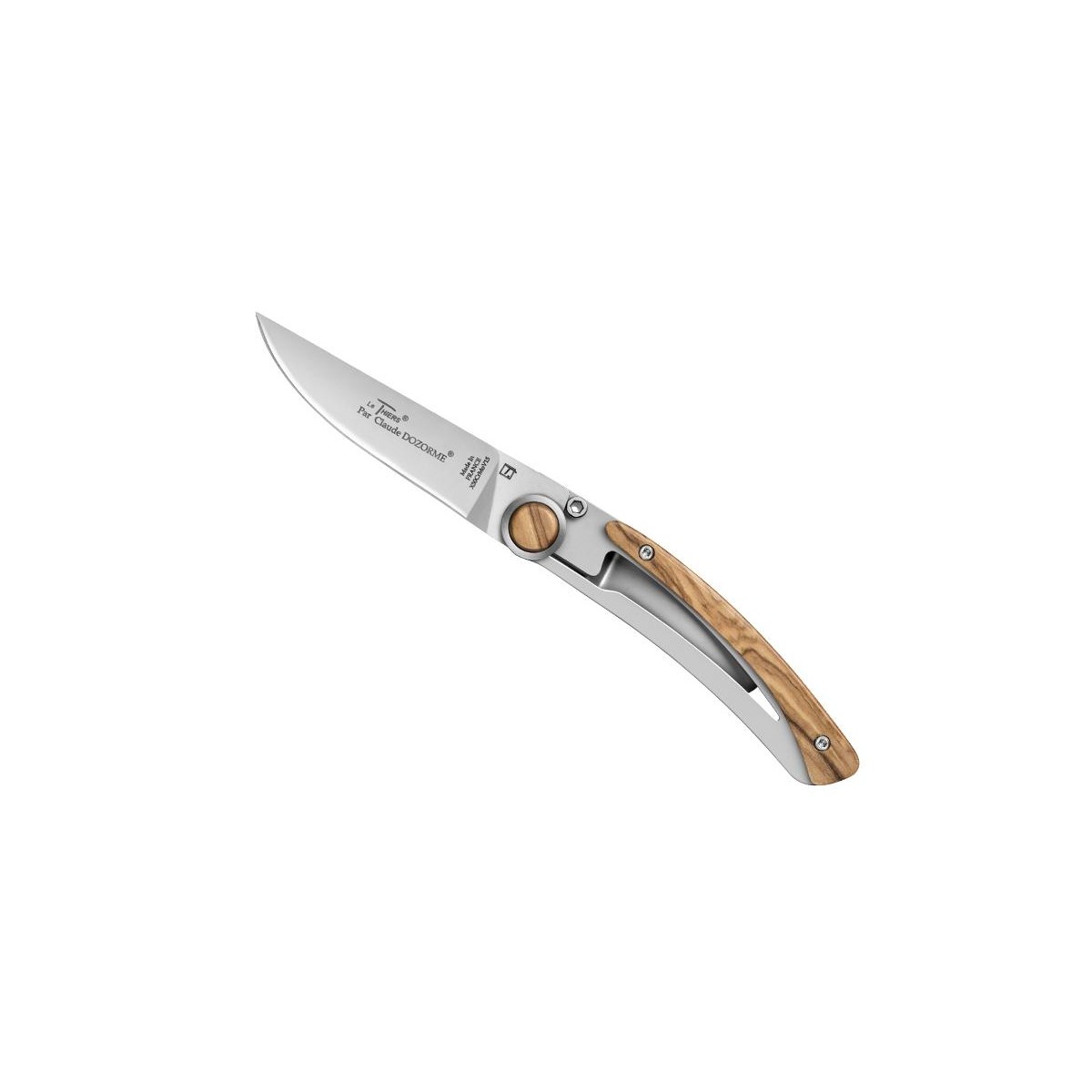 COUTEAU LE THIERS DOZORME LINER LOCK 10,5CM OLIVIER