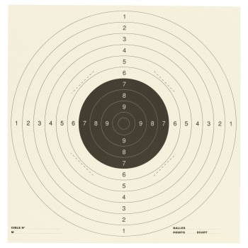 CIBLE PISTOLET 25M C50