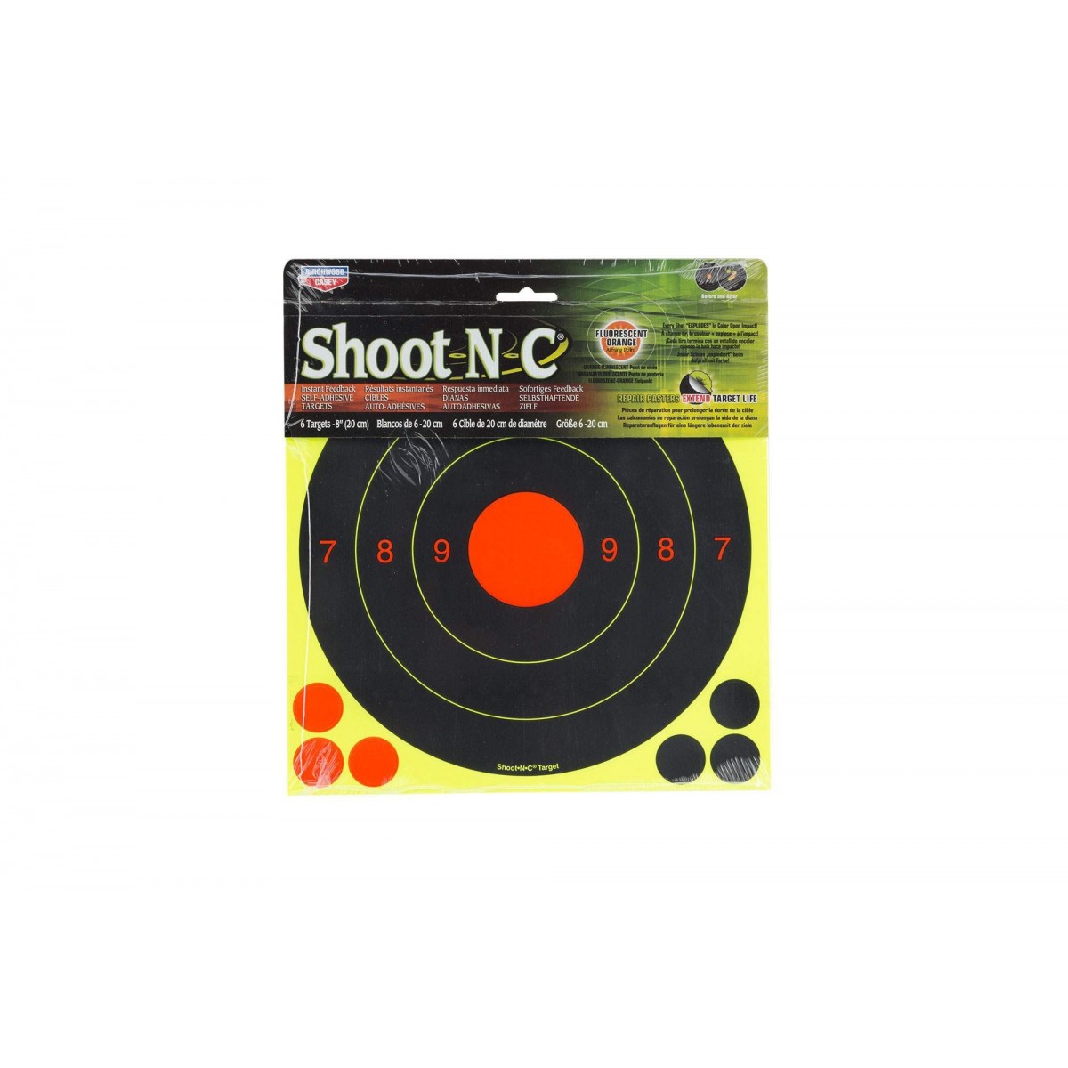 BIRCHWOOD CASEY SHOOT NC TARGETS  PACK 6 CIBLES