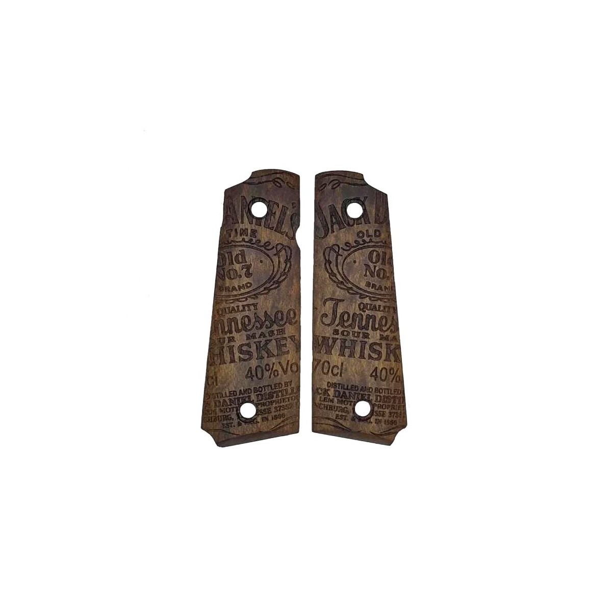 Plaquettes bois 1911 Jack Daniels