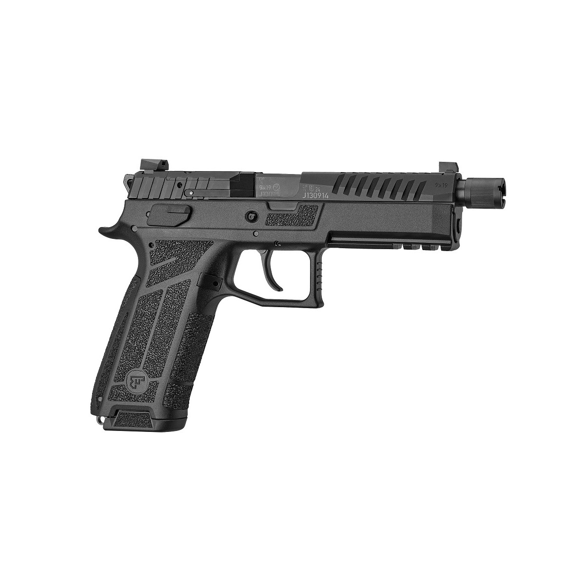 Pistolet CZ P-09F Nocturne fileté cal 9x19 Pistolet CZ P-09F Nocturne fileté cal 9x19