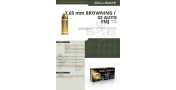 Cartouches Sellier Bellot cal 7.65 Browning / 32 auto 73gr FMJ X50