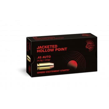 Catouches GECO cal : 45 ACP 14.9g 230gr Jacketed Hollow Point